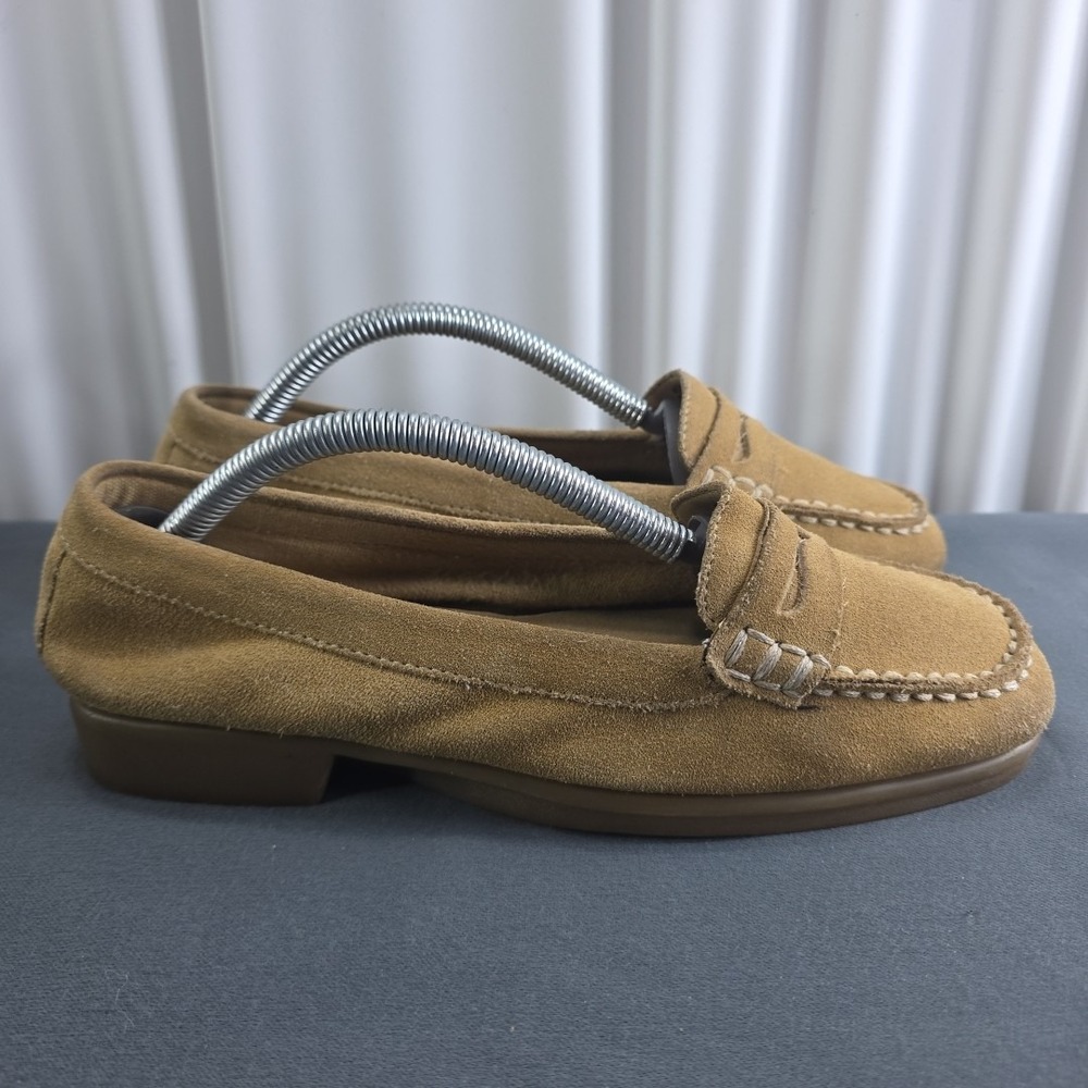 Aerosoles Women's‎ Size 6.5 Tan Leather Penny Loafers Suede